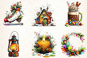 Whimsical Winter Clipart Bundle, an Illustration by DreamCafeArt (Thumbnail 3 of 7)