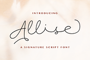 Allise - Signature Script Font, a Script Font by StringLabs (Thumbnail 1 of 10)