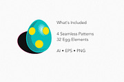 Retro Pop Easter Patterns, a Pattern Graphic by IrinaCzaran (Thumbnail 6 of 6)