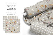 Autumn Woods — seamless patterns, a Pattern Graphic by PROTEA Watercolor Studio (Thumbnail 2 of 5)