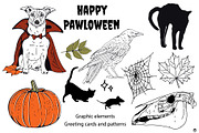 Happy pawloween, an Animal Illustration by Olillia (Thumbnail 3 of 13)