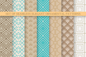 Elegant seamless ornamental patterns, a Pattern Graphic by ExpressShop