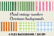 Christmas Gingham Plaid seamless, a Background Graphic by SindyPrintDesign (Thumbnail 1 of 3)