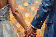 Bridal Wedding Bundle Oil Painting, an Illustration by PLUM&FIGS (Thumbnail 5 of 25)