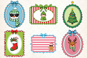 Christmas Coquette Frame Clipart Bun, an Illustration by Libby Wishes (Thumbnail 2 of 8)