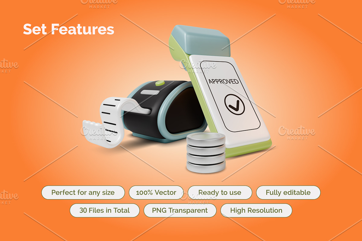 Payment Methods Concept, an Object 3D Model by 35lab (Photo 3 of 6)