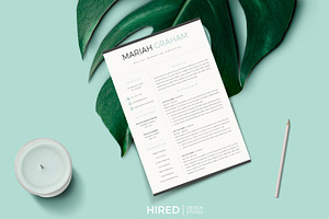 Modern Resume Design Cover Letter