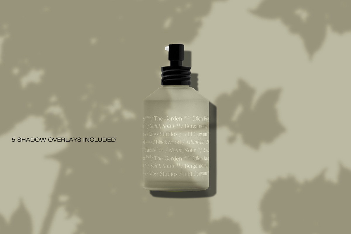 Frosted Spray Bottle Mockup, a Packaging Mockup by Copal (Photo 4 of 14)