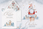Christmas mood watercolor set, an Animal Illustration by Peace ART (Thumbnail 2 of 11)