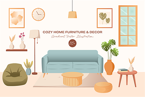 Cozy Home Furniture & Decor, an Object Graphic by Artnivora.Std