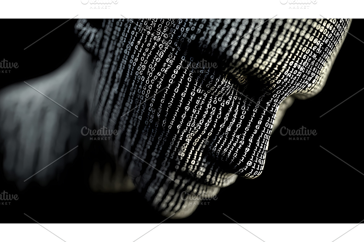 Cyber security, hacker, or, an Object Illustration by Lukas Jonaitis SHOP