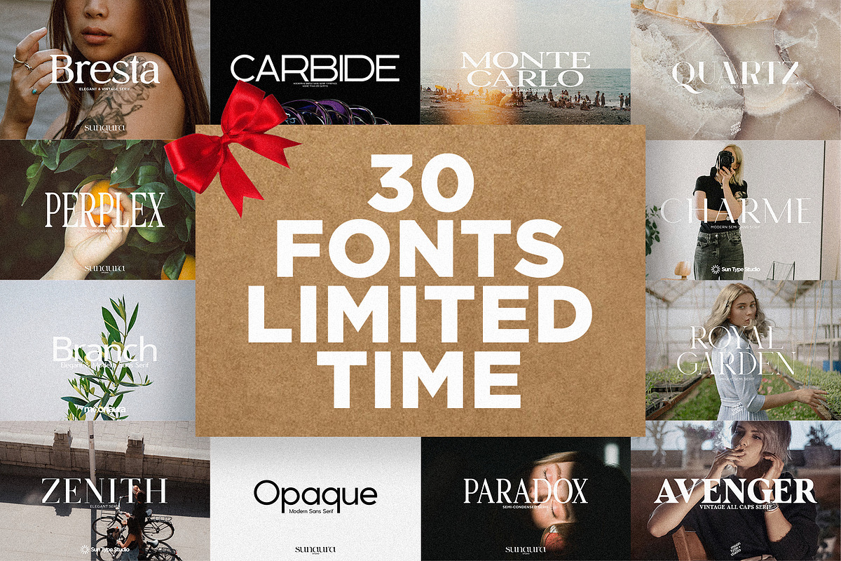 Christmas Font Bundle (Limited), a Serif Font by Schrifted Type (Photo 2 of 32)