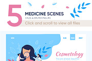 Medicine Vector Scenes, a Healthcare Illustration by Tera Vector (Thumbnail 2 of 2)