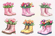 Garden Boots Sublimation Clipart, an Illustration by CreationArt (Thumbnail 5 of 5)