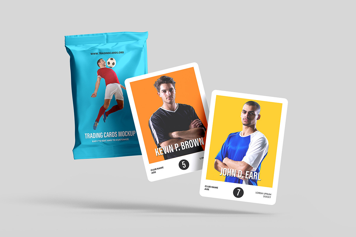 Trading Cards Mockup - 9 views, an Advertising Mockup by Illusiongraphic (Photo 5 of 19)