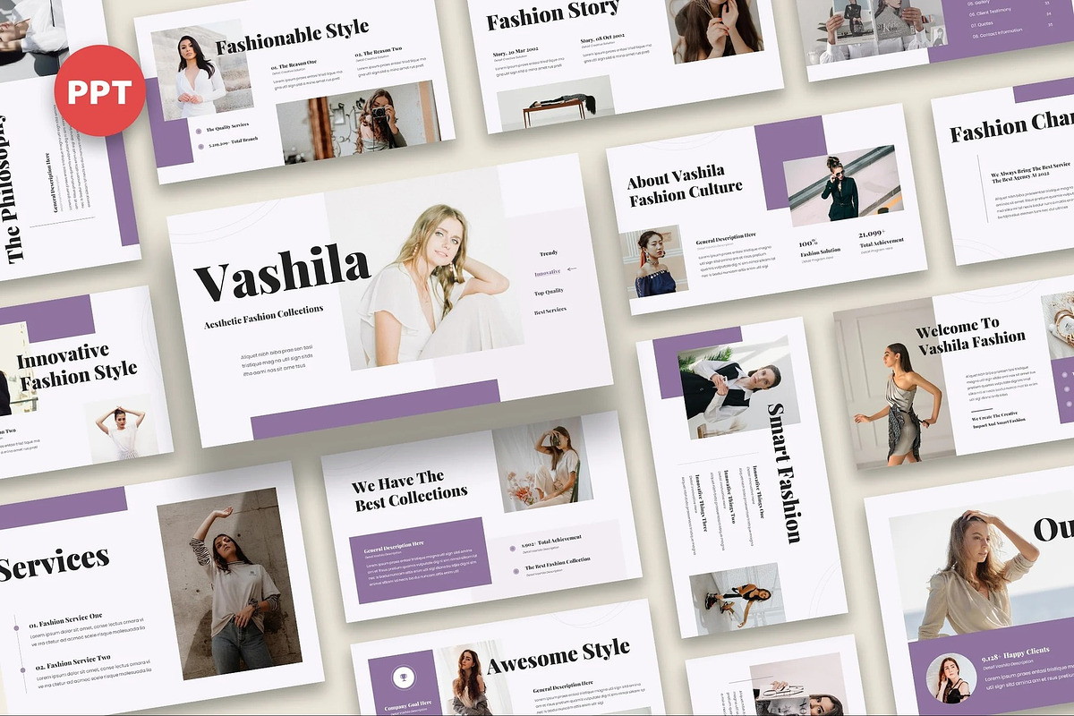 Vashila - Fashion Collection PPoint, a Presentation Template by Fit-tee (Photo 1 of 6)