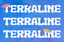 Terraline – Bubbly Display Font