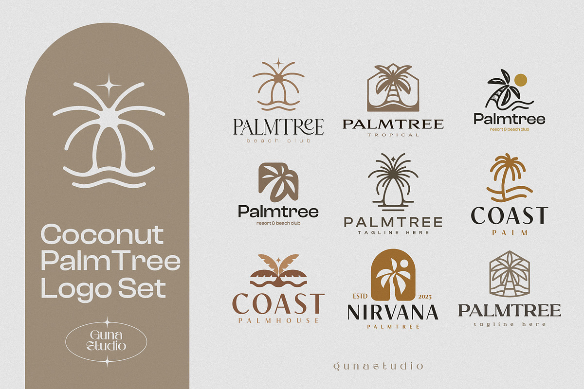 Tropical Summer Logo Collection, a Branding & Logo Template by Guna Studio (Photo 8 of 9)