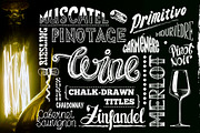 Chalk-drawn Wine Titles & Glasses, a Decorative Illustration by Adiemus (Thumbnail 1 of 6)