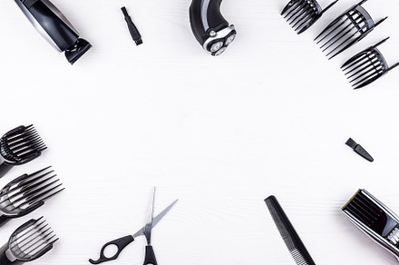 Clipper on white background containing machine, hair, and haircut, a Beauty & Fashion Photo by AlexBush