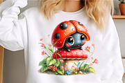 Spring Ladybug Sublimation Clipart, an Illustration by GatewayDesign (Thumbnail 4 of 6)