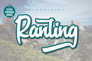 Ranting, a Script Font by twinstd (Thumbnail 1 of 12)