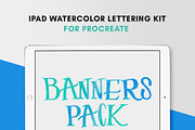 BANNERS iPad Watercolor, a Brush Add-On by Hewitt Avenue (Thumbnail 3 of 3)