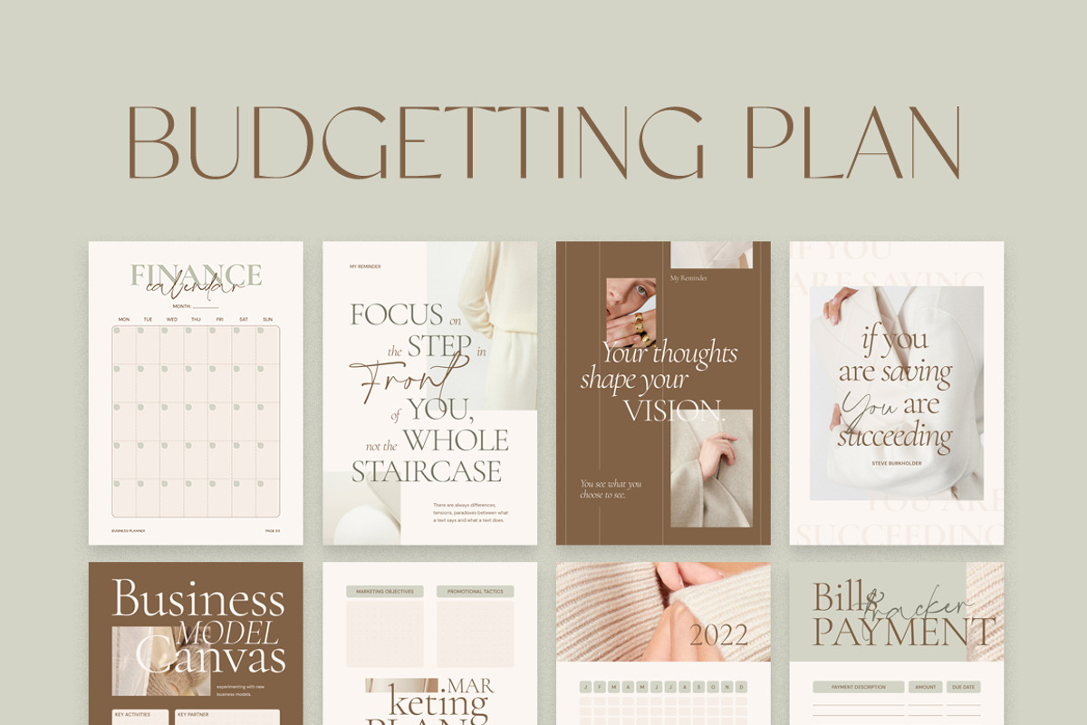 Planner 2024 Self-Growth CANVA PS, a Magazine Template by Eviory (Photo 18 of 27)