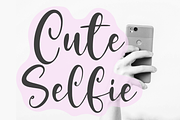 Cute Selfie, a Script Font by Epiclinez (Thumbnail 1 of 5)