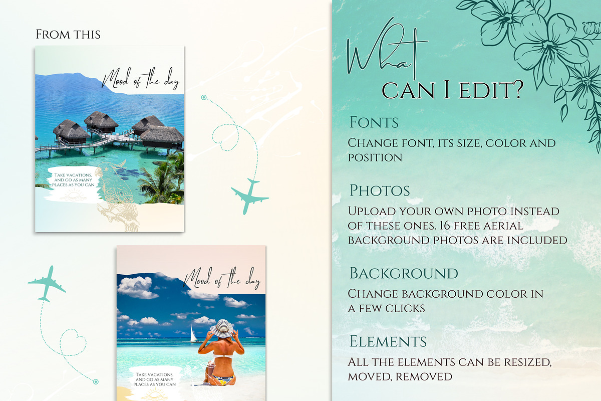 Travel Instagram Templates for Agent, a Social Media Template by Under My Cozy Roof (Photo 8 of 10)