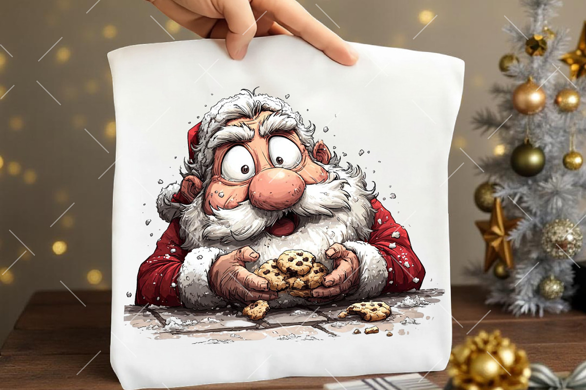Christmas Funny Santa Clipart, an Illustration by OK Design (Photo 4 of 6)