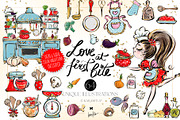 Cooking Chef's Kitchen Bundle PNG, a Food Illustration by KaramfilaS (Thumbnail 1 of 7)