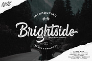 Brightside, a Script Font by NUGS (Thumbnail 1 of 9)