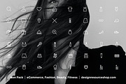 Fashion, Beauty, Fitness Icon Pack, an Outline Icon by The Design Resource Shop (Thumbnail 2 of 4)