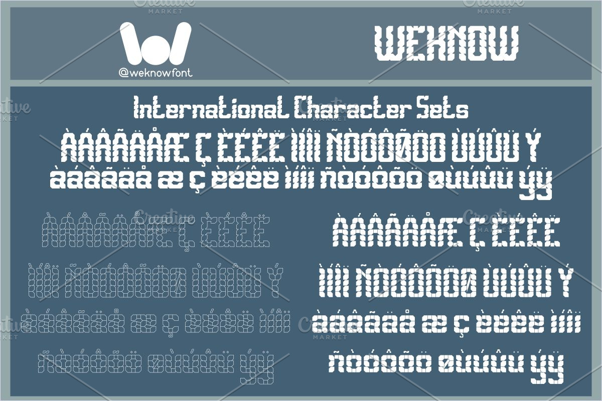 Biomechanical switches font, a Font by weknow (Photo 8 of 8)