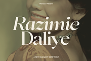 Razimie Daliye - Display Serif Font, a Serif Font by Marvadesign (Thumbnail 1 of 9)