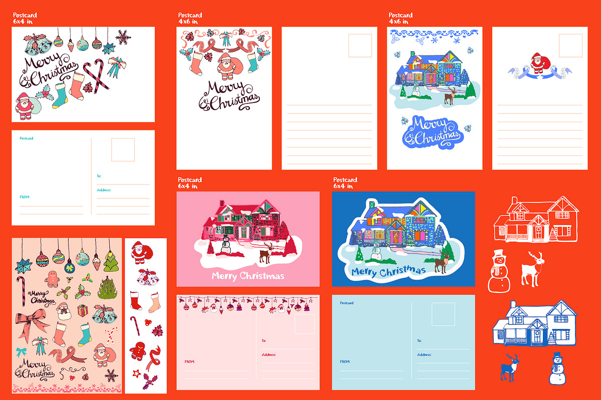 Holiday Season Vector Set, a Seasonal Illustration by Irmak Akçadoğan (Photo 3 of 8)