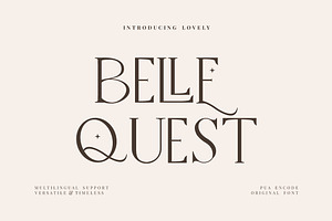 Belle Quest Stylish Serif