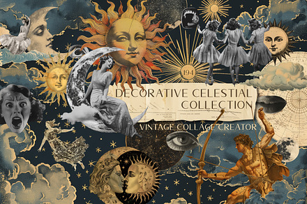 Decorative celestial collection, an Object Graphic by Chikovnaya