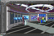 Virtual TV Studio News Set 27, an Architecture 3D Model by akerStudio (Thumbnail 12 of 49)