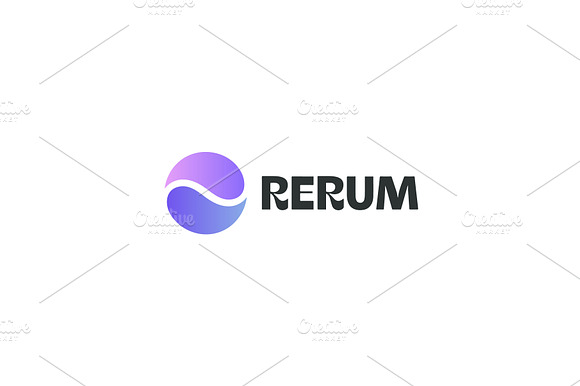 Abstract planet gradient logotype preview 2
