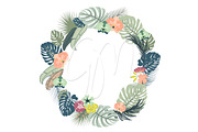Wedding Tropical Floral clipart, a Decorative Illustration by GraphicMarket (Thumbnail 5 of 5)