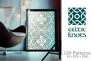 Celtic Knots Seamless Patterns