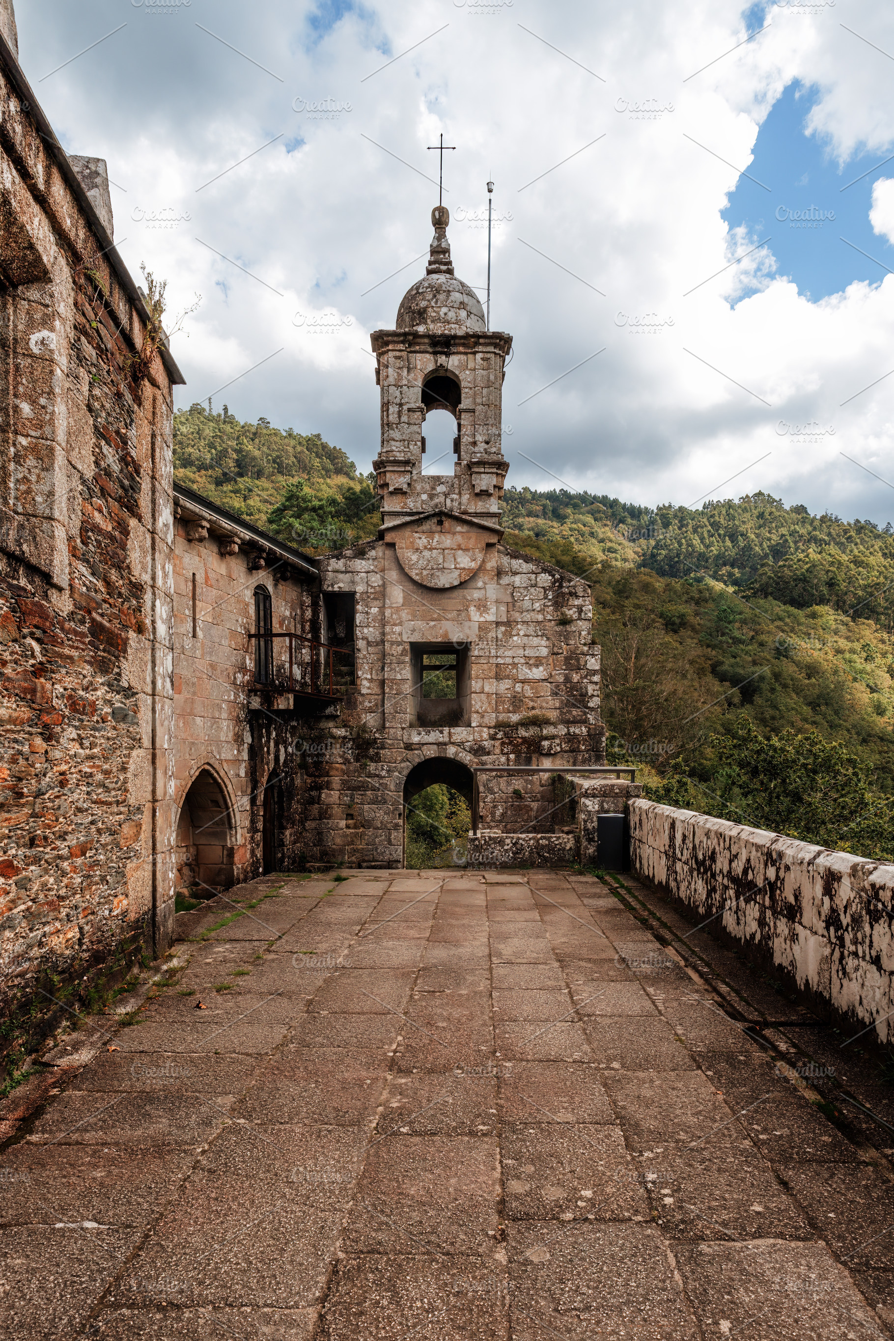 Monastery ruins with a stone bell to, an Architecture Photo by Perpis