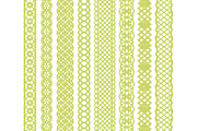 Bamboo Lace Vector Borders Clipart, an Illustration by Amanda Ilkov (Thumbnail 3 of 5)