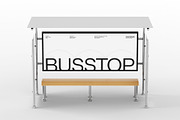 Bus Stop Mockup, an Advertising Mockup by SLAB! Design (Thumbnail 6 of 7)
