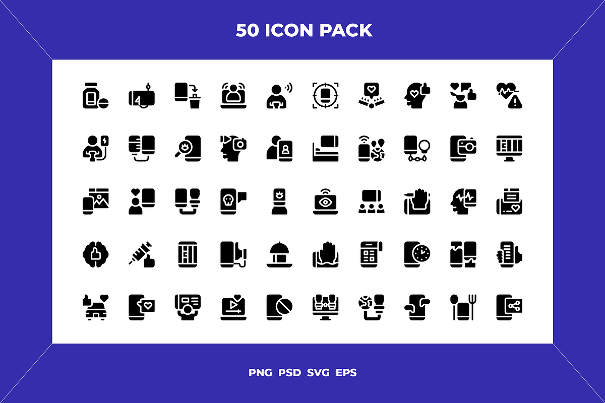 Social addiction icons, an Outline Icon by Wencory (Photo 1 of 2)