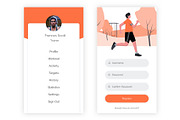 FitOn Fitness Adobe XD App, an UI Kit Template by themelove (Thumbnail 3 of 9)