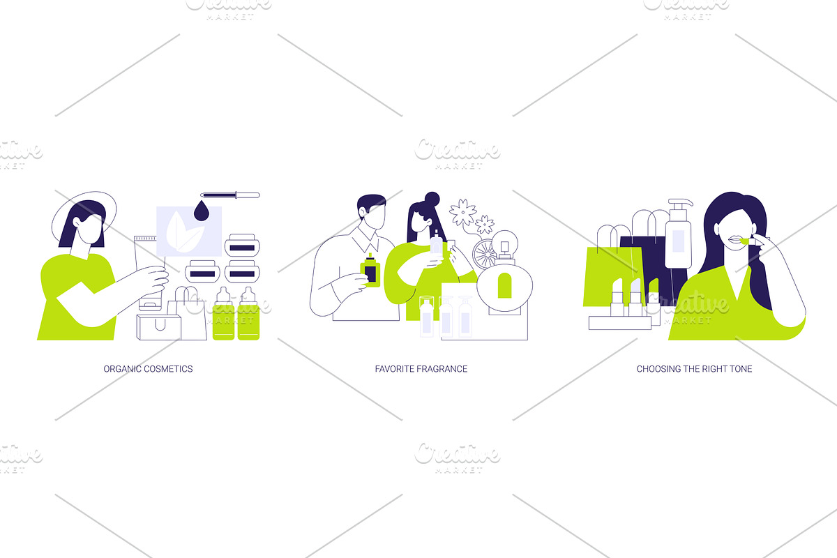 Buying cosmetics isolated cartoon, a Person Illustration by Visual Generation