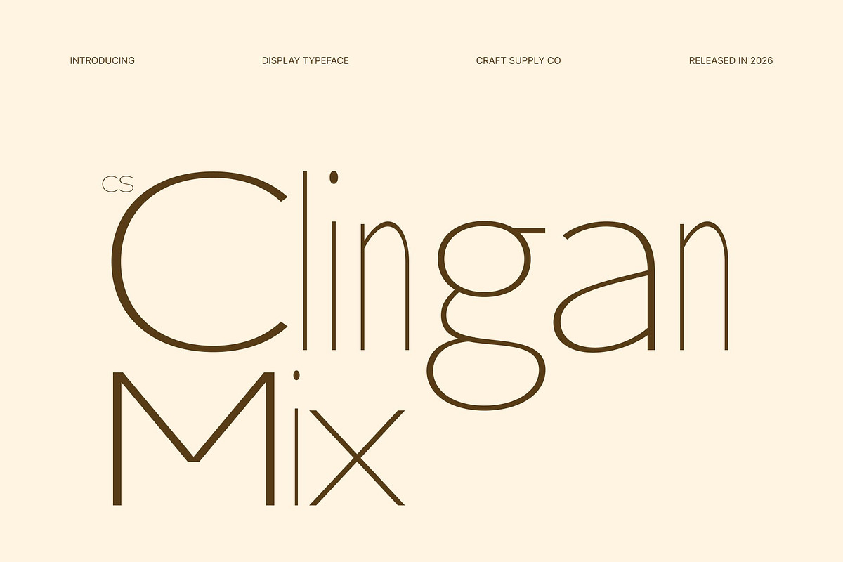 CS Clingan Mix, a Sans Serif Font by Craft Supply Co. (Photo 1 of 8)